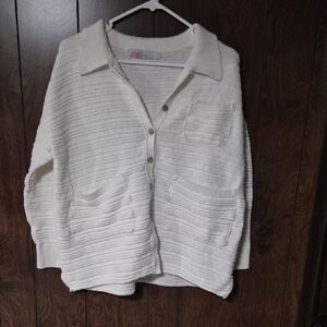 Chic Off White Women's Cardigan